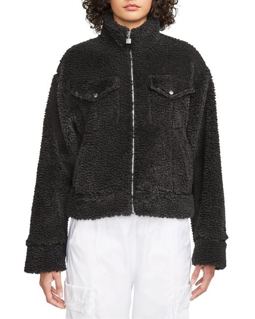 Jordan Oversize High Pile Fleece Jacket in at X-Small