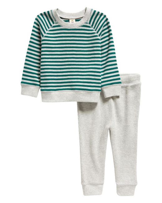 Tucker + Tate Long Sleeve Waffle Knit Cotton Top Joggers Set in at 9M
