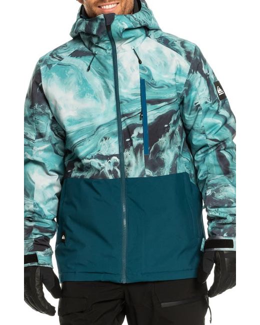 Quiksilver Mission Print Waterproof Jacket in at