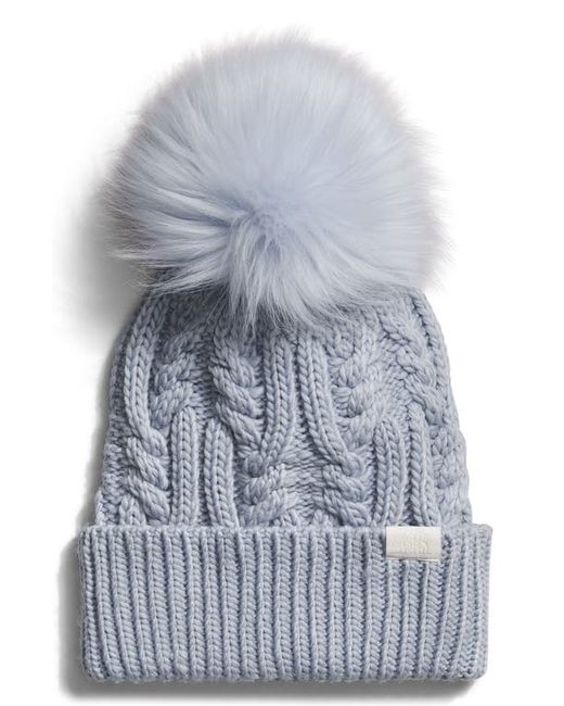The North Face Oh Mega Faux Fur Pom Beanie in at