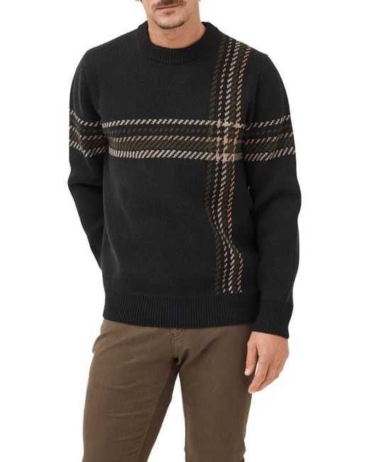 Rodd & Gunn Hawkswood Exploded Plaid Wool Blend Crewneck Sweater in at Small