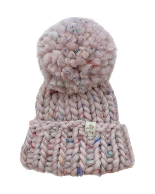 Pine + Poppy Denali Wool Blend Pompom Hat in at