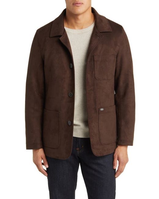 Hart Schaffner Marx Edgartown Faux Suede Chore Jacket in at Small