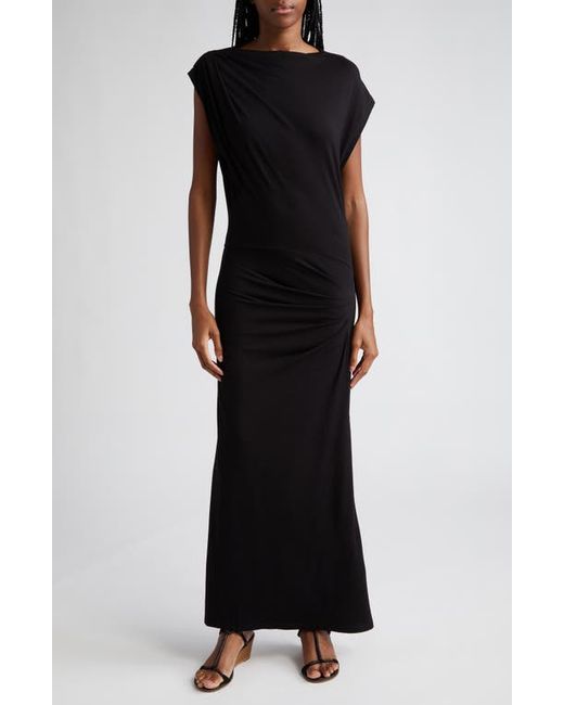 Isabel Marant Etoile Naerys Ruched Jersey Maxi Dress in at 0 Us