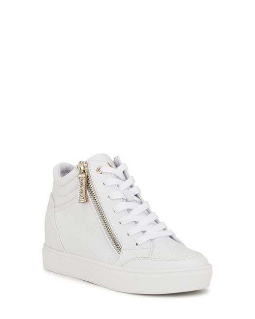 Nine West Tons Lace-Up Wedge Sneaker in at