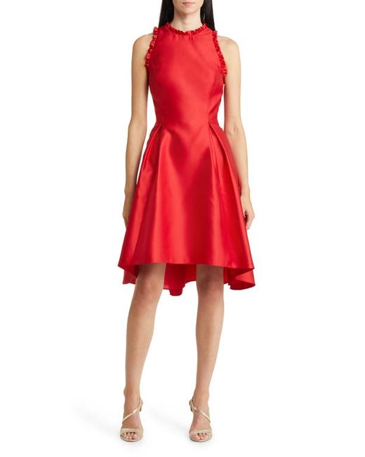 Adrianna Papell Ruffle Pleat Mikado Cocktail Dress in at
