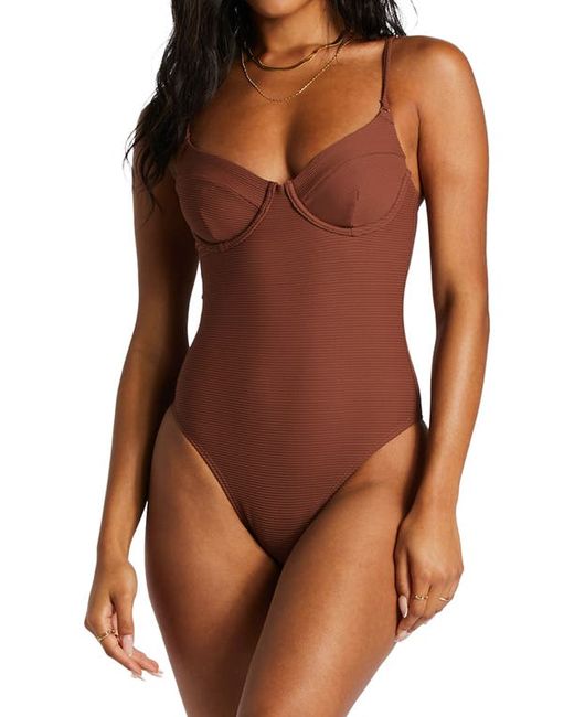 Billabong Tanlines Underwire One-Piece Swimsuit in at Small