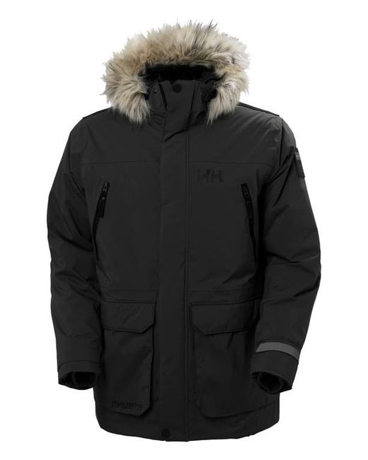 Helly Hansen Reine Waterproof Insulated Parka with Faux Fur Trim Hood in at Small