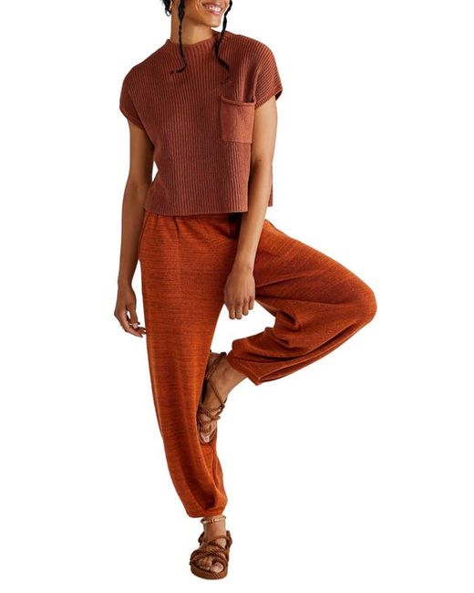 Free People free-est Freya Short Sleeve Sweater Pull-On Pants Set in at