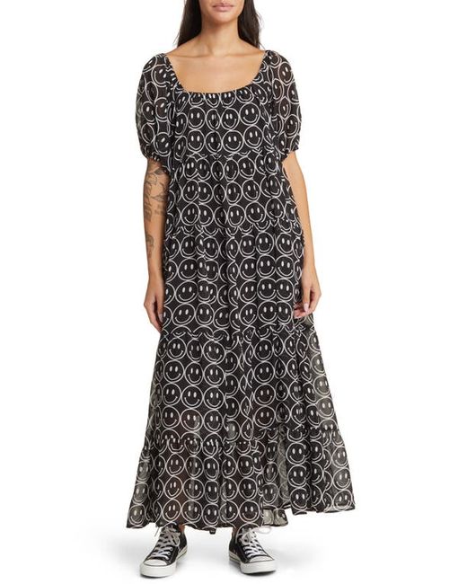Dressed in Lala Lucky Lady Tiered Maxi Dress in at Small