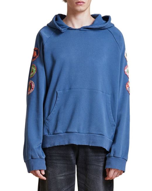 Profound Patchwork Distressed Hoodie in at