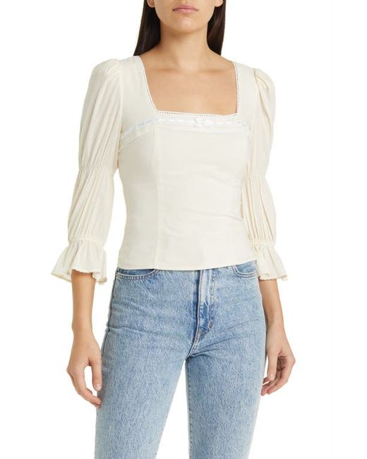 Reformation Amalie Tiered Sleeve Top in at