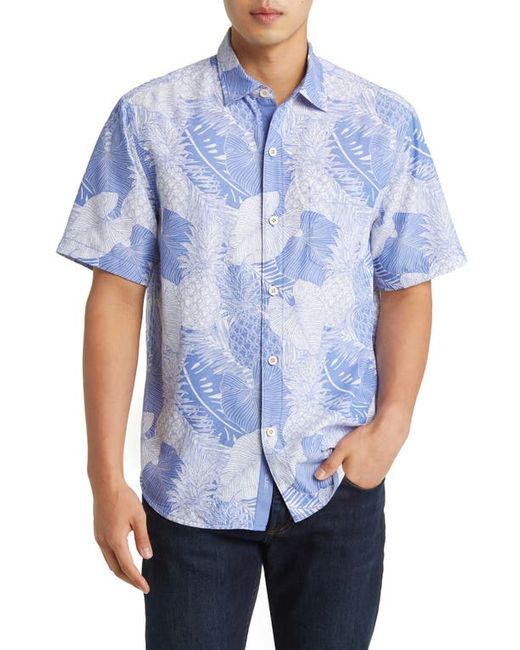 Tommy Bahama Coconut Point Monstera Montage Short Sleeve Button-Up Shirt in at