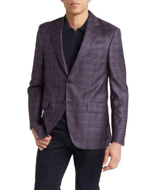 Peter Millar Tailored Fit Plaid Wool Sport Coat in at