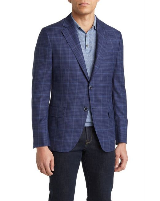 Peter Millar Tailored Fit Plaid Wool Sport Coat in at