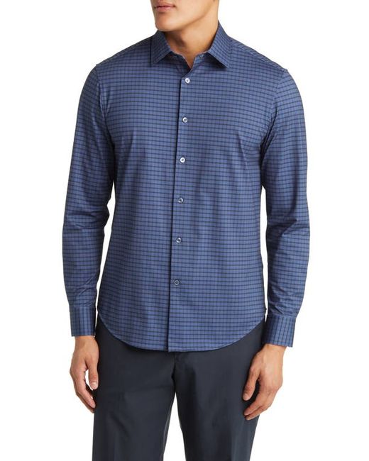 Bugatchi James OoohCotton Check Print Button-Up Shirt in at