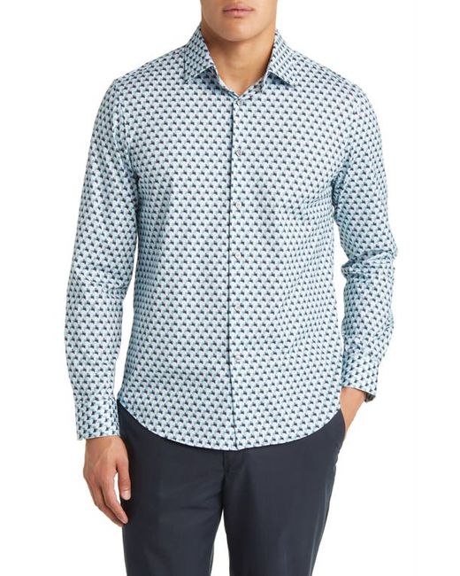 Bugatchi James OoohCotton Abstract Print Button-Up Shirt in at Small