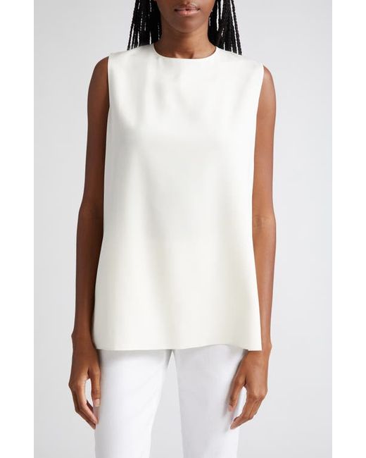 Lafayette 148 New York Adela Sleeveless Stretch Silk Blouse in at X-Small