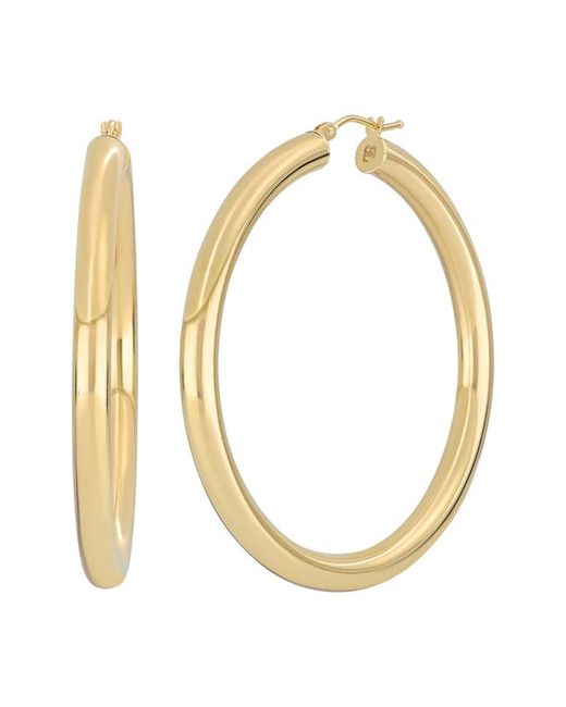 Bony Levy Omega 14K Gold Hoop Earrings in at
