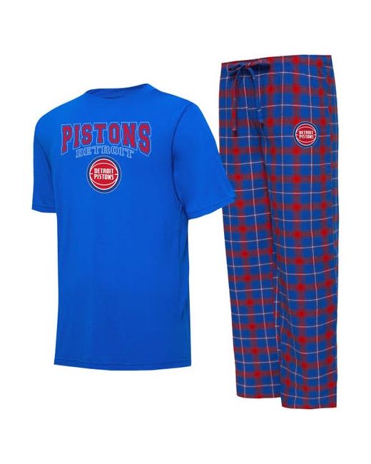 College Concepts Red Detroit Pistons Arctic T-Shirt Pajama Pants Sleep Set at
