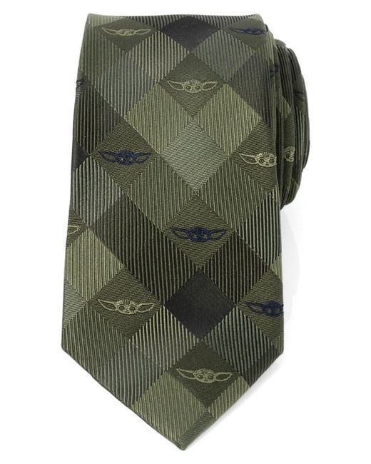 Cufflinks, Inc. Inc. Star Wars Grogu Plaid Silk Blend Tie in at