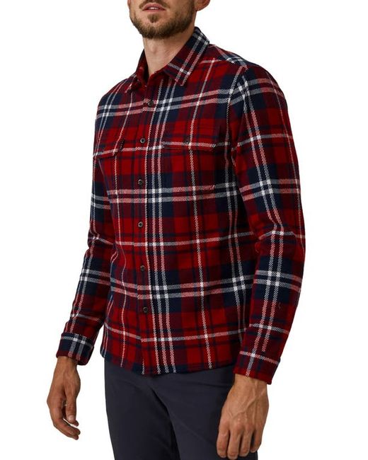 7 Diamonds Generation Plaid Double Knit Button-Up Shirt in at Small