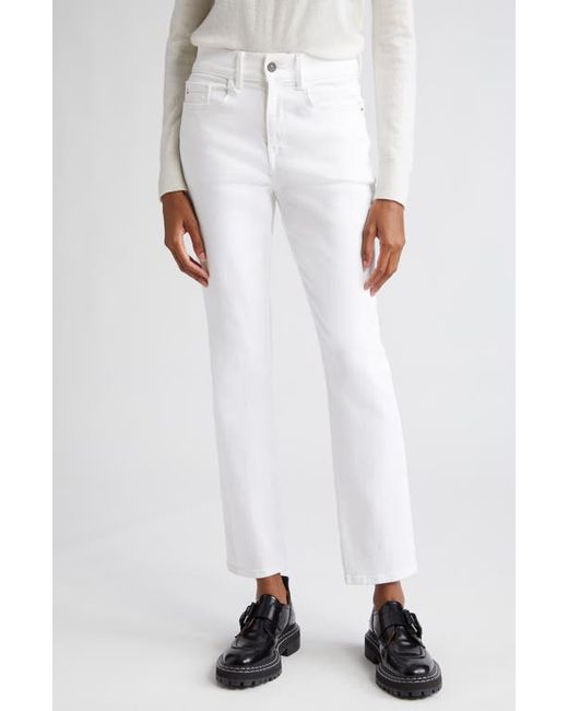 Lafayette 148 New York Reeve High Waist Straight Leg Ankle Jeans in at