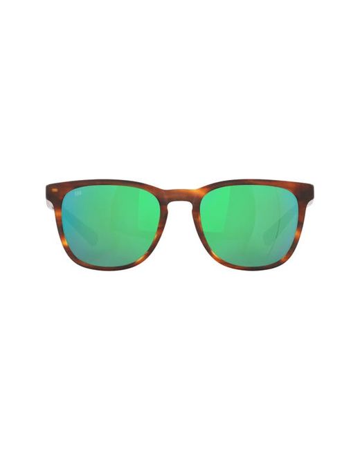 Costa Del Mar Sullivan 53mm Mirrored Polarized Square Sunglasses in at