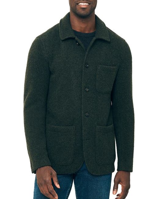 Faherty Felted Wool Bland Chore Coat in at