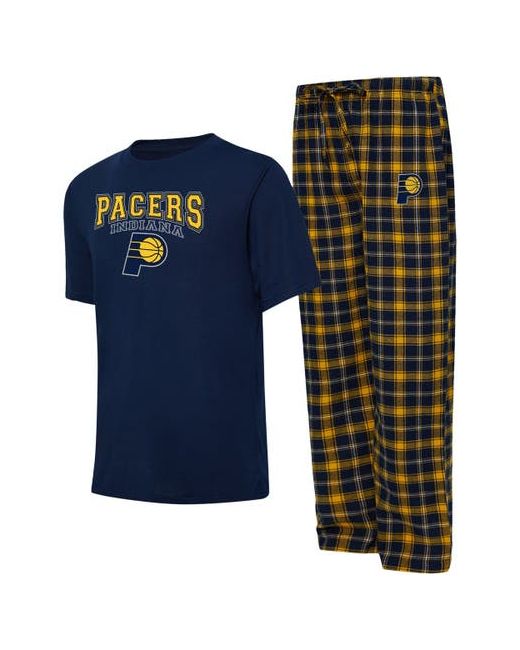 College Concepts Gold Indiana Pacers Arctic T-Shirt Pajama Pants Sleep Set at