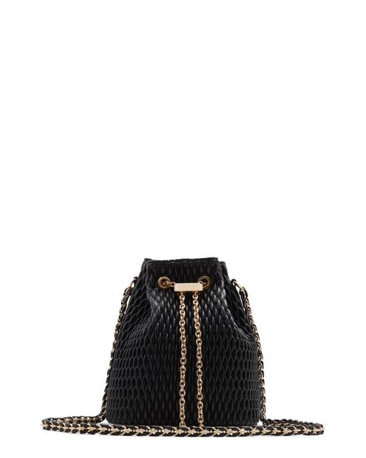Aldo Natalya Quilted Faux Leather Bucket Bag