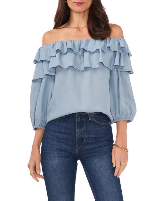 Chaus Ruffle Off the Shoulder Top Small