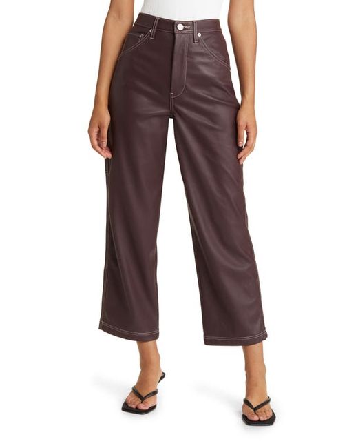 Blank NYC Baxter Rib Cage Faux Leather Carpenter Pants
