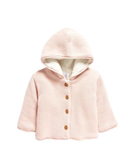 Nordstrom Faux Shearling Lined Cardigan Newborn