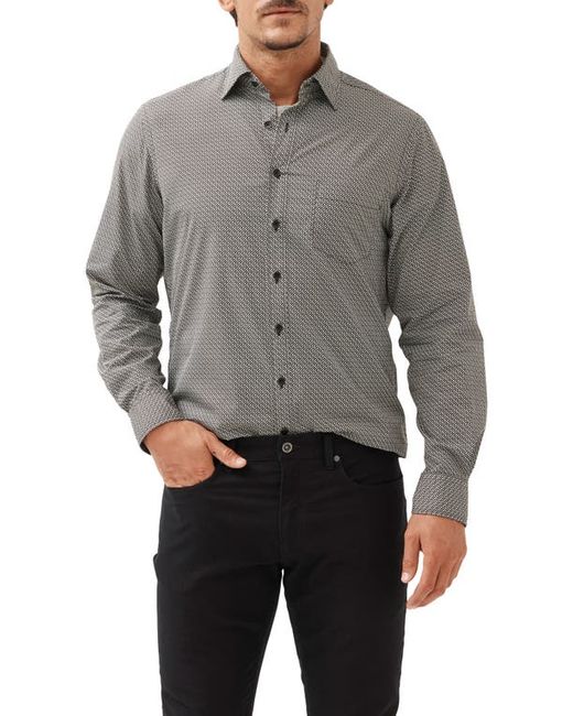 Rodd & Gunn Hatton Original Fit Geo Pattern Button-Up Shirt Medium