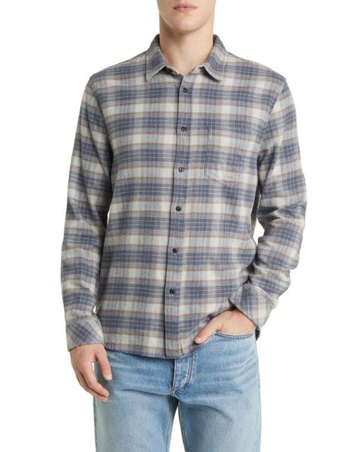 Rails Sussex Plaid Stretch Flannel Button-Up Shirt Small