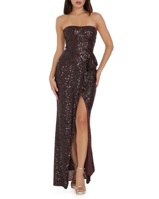 Dress the population Kai Strapless Sequin Gown