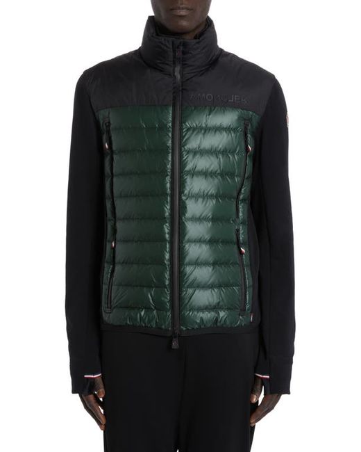 Moncler Grenoble Quilted 750 Fill Power Down Knit Cardigan Small
