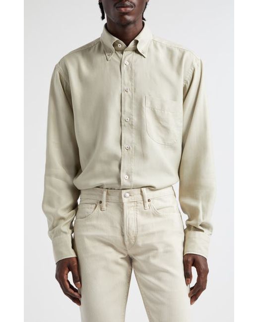 Tom Ford Fluid Fit Lyocell Button-Down Shirt