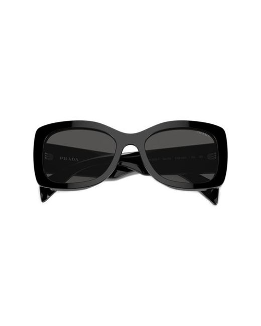 Prada 56mm Rectangular Sunglasses