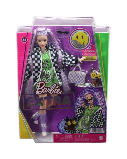 Mattel Barbie Extra Race Car Jacket Doll