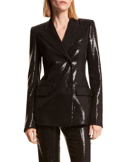 Michael Kors Sequin Double Breasted Blazer