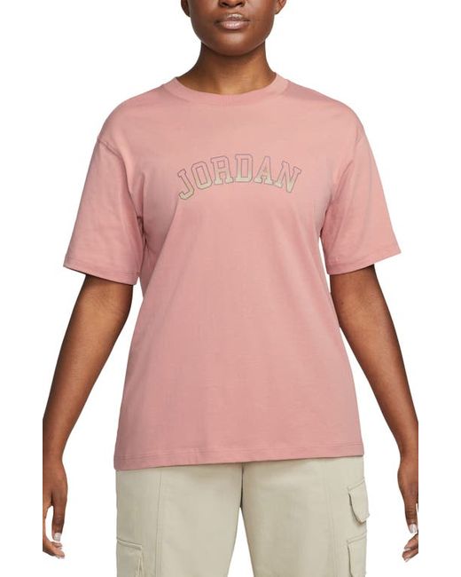 Jordan Brand Graphic T-Shirt Stardust/Sky Mauve Medium