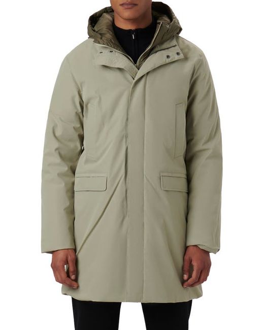 Bugatchi Water Resistant Jacket with Removable Hooded Bib Small