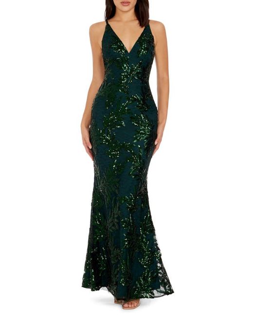 Dress the population Dress the Poppulation Sharon Embellished Lace Evening Gown Xx-Small