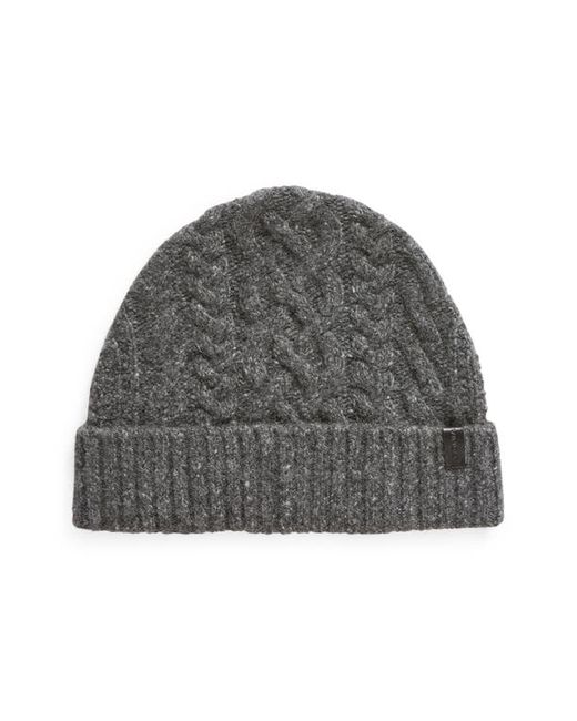 Vince Donegal Cable Stitch Cashmere Beanie