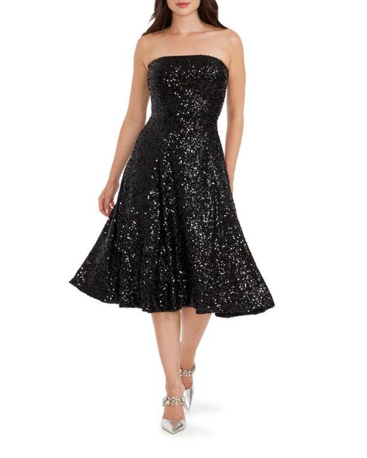 Dress the population Ruby Sequin Strapless Cocktail Dress Xx-Small