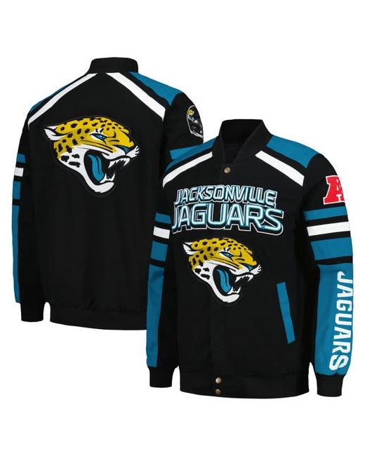 G-iii Sports By Carl Banks Jacksonville Jaguars Power Forward Racing Full-Snap Jacket X-Large
