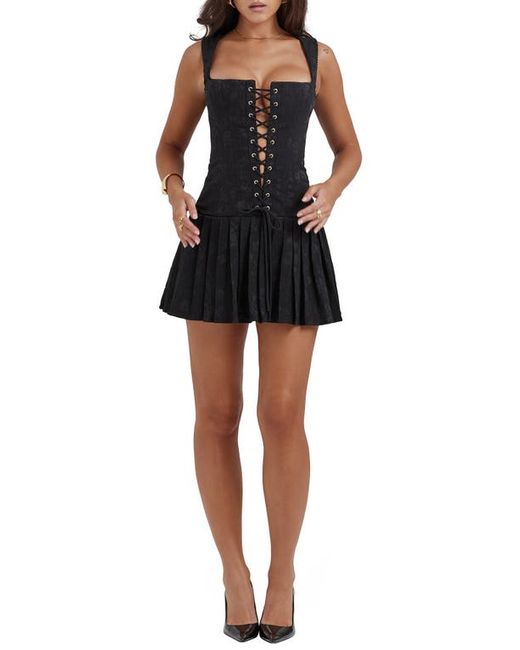 House Of Cb Pleated Corset Minidress X-Small A