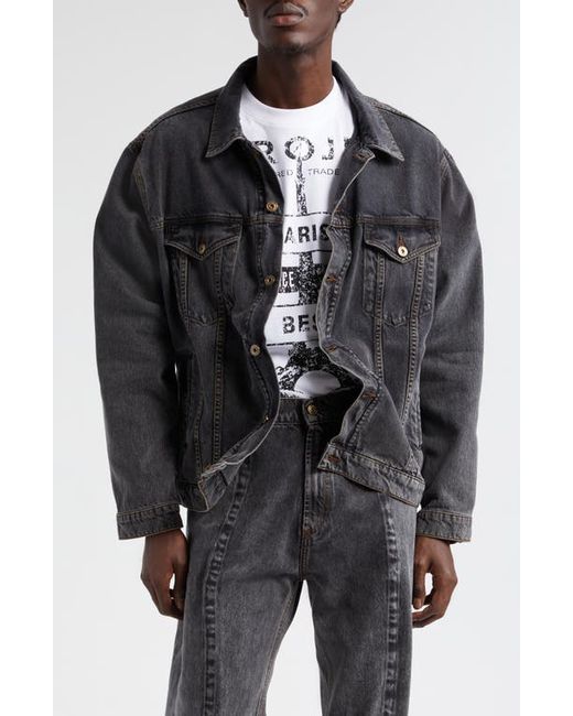 Y / Project Integrated Wire Denim Trucker Jacket Small